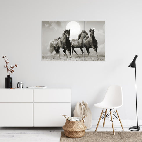 Wandbilder Wohnzimmer XXL Pferde Moderne Bilder Tiere